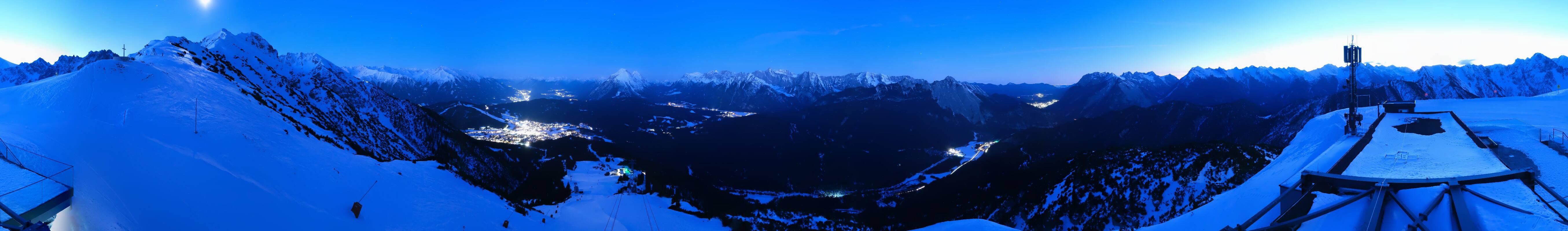 Archiv Foto Webcam Seefeld Rosshütte - Bergstation Seefelder Joch