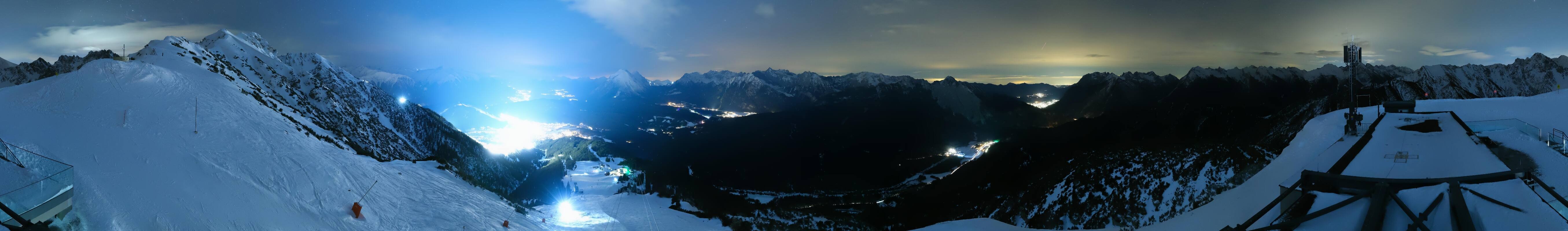 Archiv Foto Webcam Seefeld Rosshütte - Bergstation Seefelder Joch