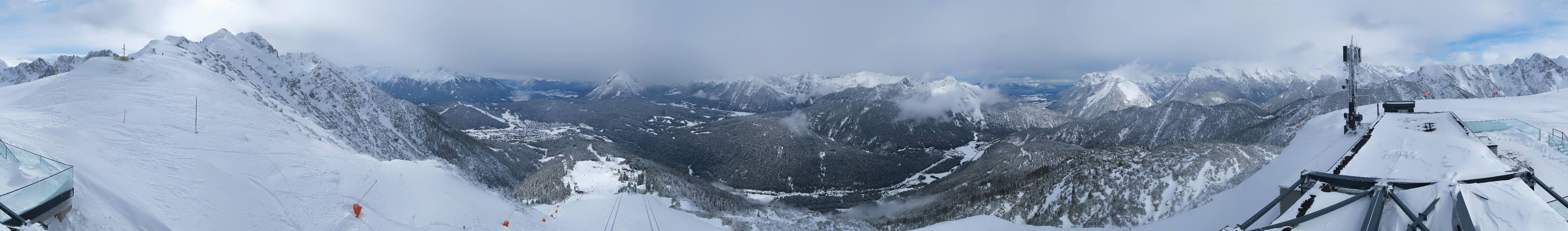 Archiv Foto Webcam Seefeld Rosshütte - Bergstation Seefelder Joch