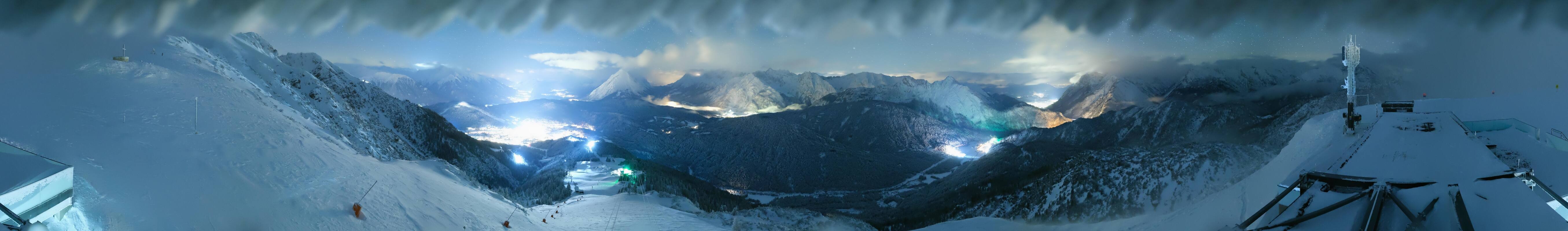 Archiv Foto Webcam Seefeld Rosshütte - Bergstation Seefelder Joch