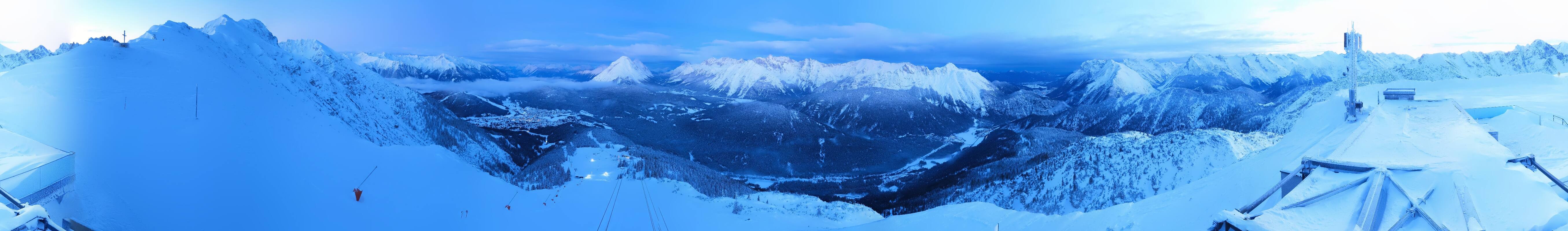 Archiv Foto Webcam Seefeld Rosshütte - Bergstation Seefelder Joch