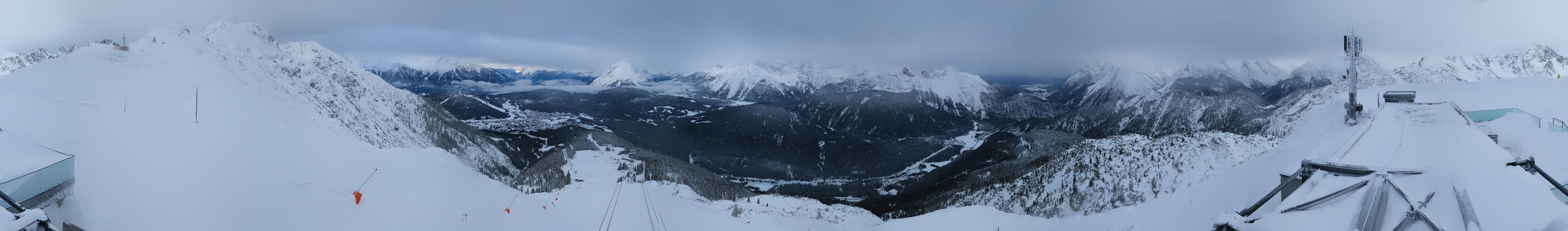 Archiv Foto Webcam Seefeld Rosshütte - Bergstation Seefelder Joch