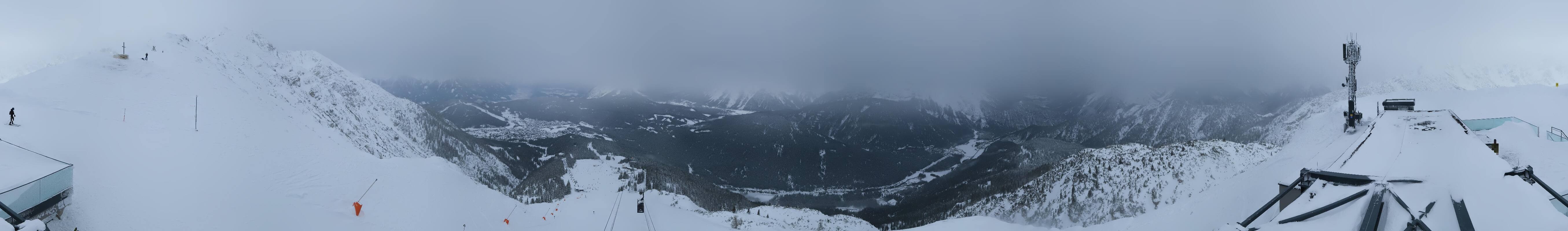 Archiv Foto Webcam Seefeld Rosshütte - Bergstation Seefelder Joch