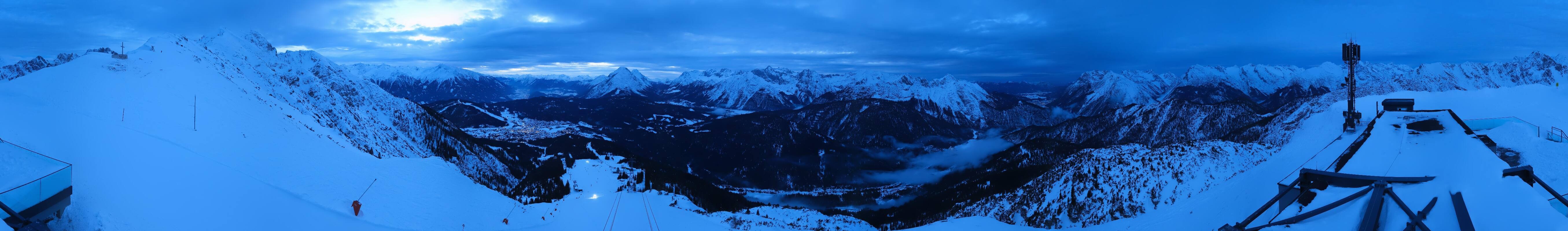 Archiv Foto Webcam Seefeld Rosshütte - Bergstation Seefelder Joch