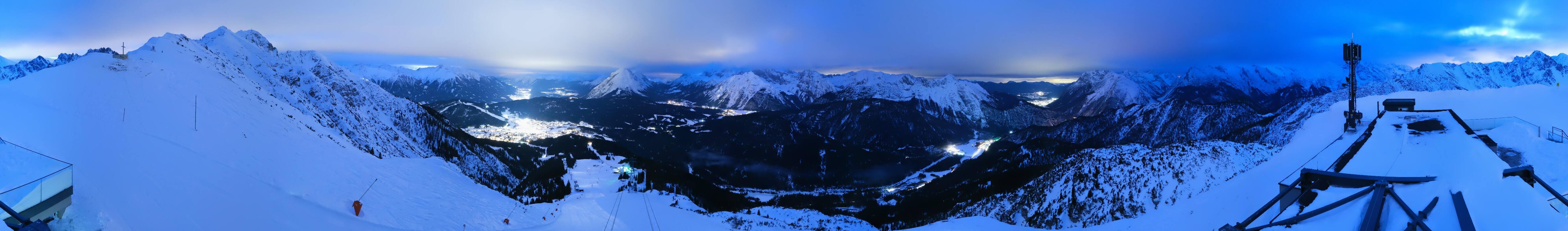 Archiv Foto Webcam Seefeld Rosshütte - Bergstation Seefelder Joch