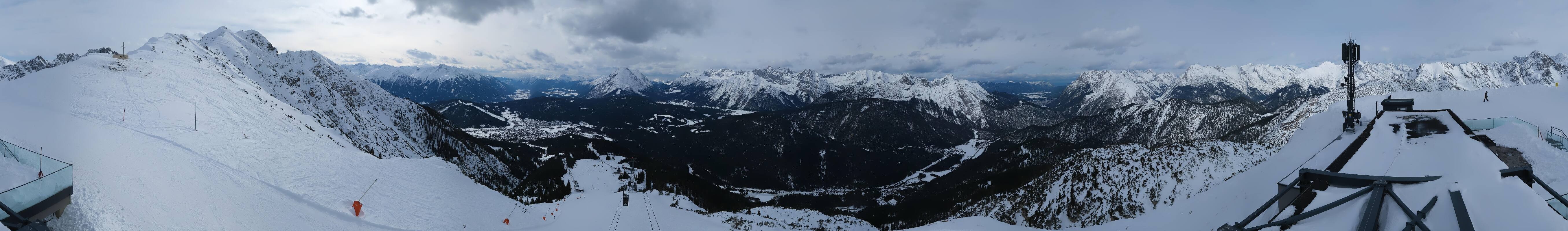 Archiv Foto Webcam Seefeld Rosshütte - Bergstation Seefelder Joch
