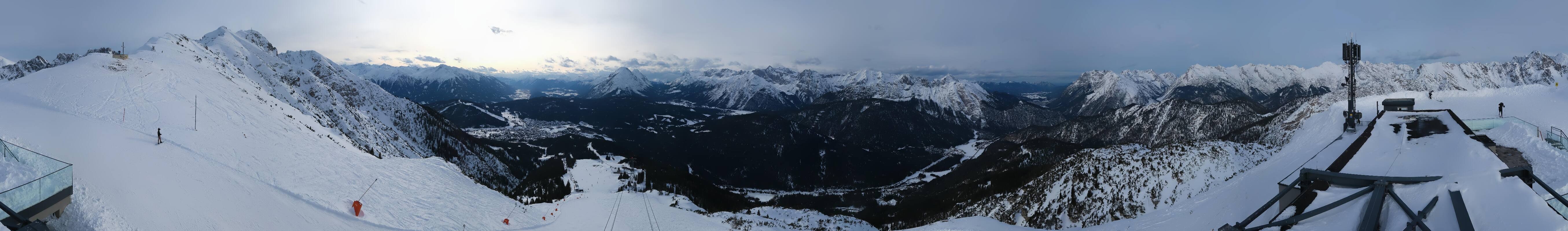 Archiv Foto Webcam Seefeld Rosshütte - Bergstation Seefelder Joch