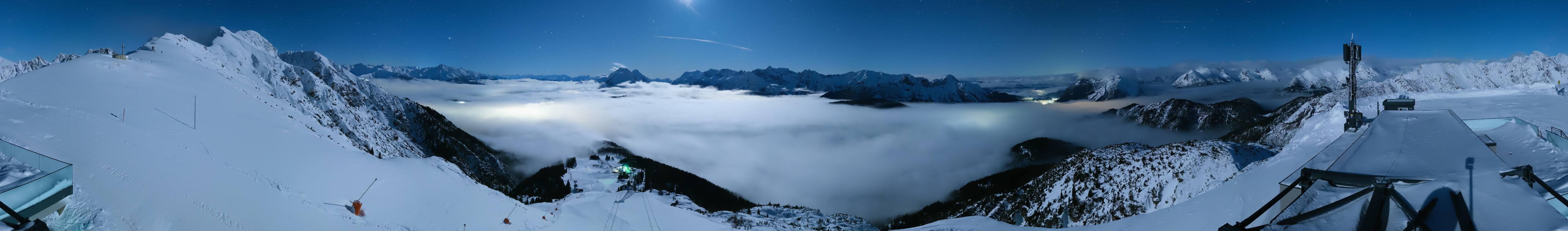 Archiv Foto Webcam Seefeld Rosshütte - Bergstation Seefelder Joch