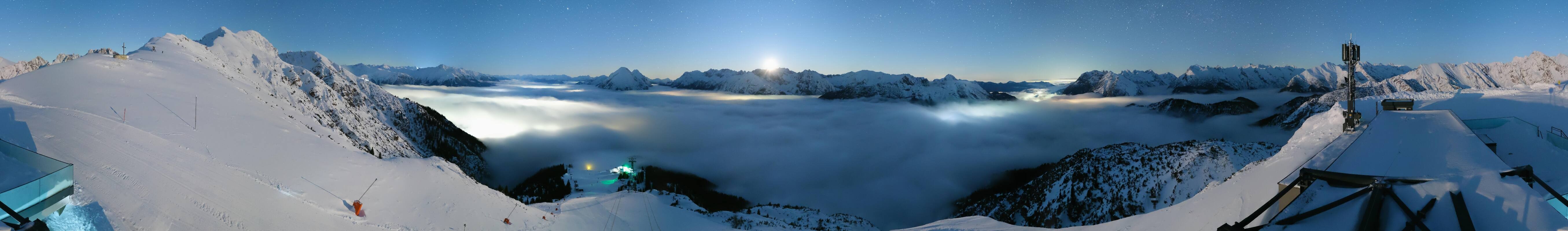 Archiv Foto Webcam Seefeld Rosshütte - Bergstation Seefelder Joch