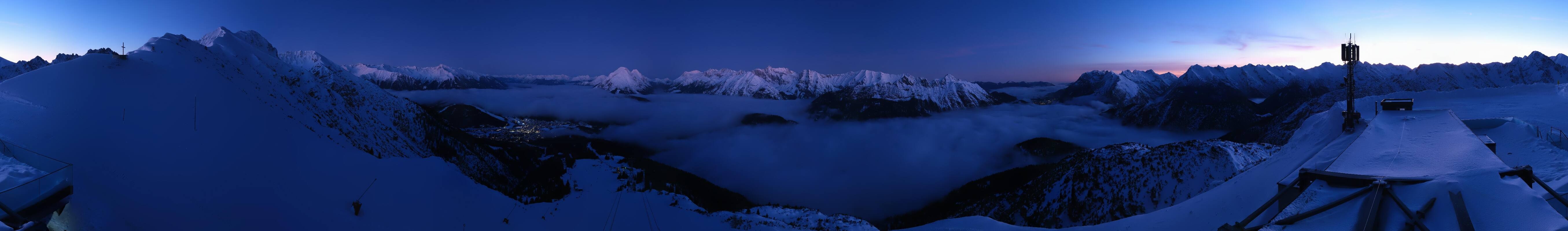 Archiv Foto Webcam Seefeld Rosshütte - Bergstation Seefelder Joch