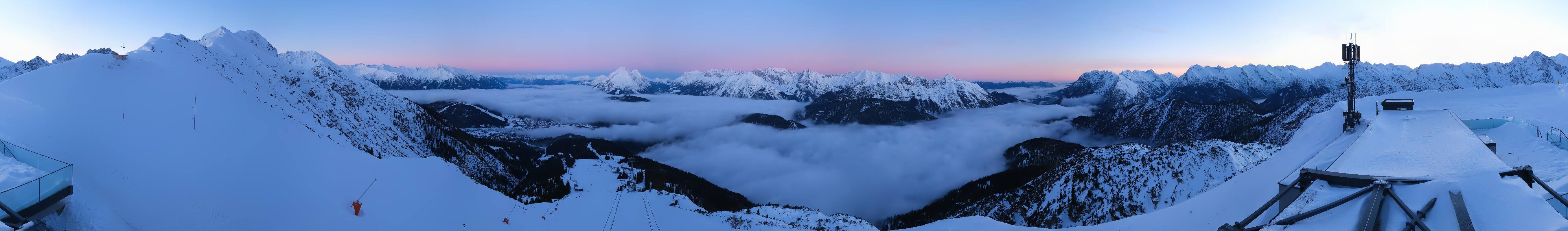 Archiv Foto Webcam Seefeld Rosshütte - Bergstation Seefelder Joch