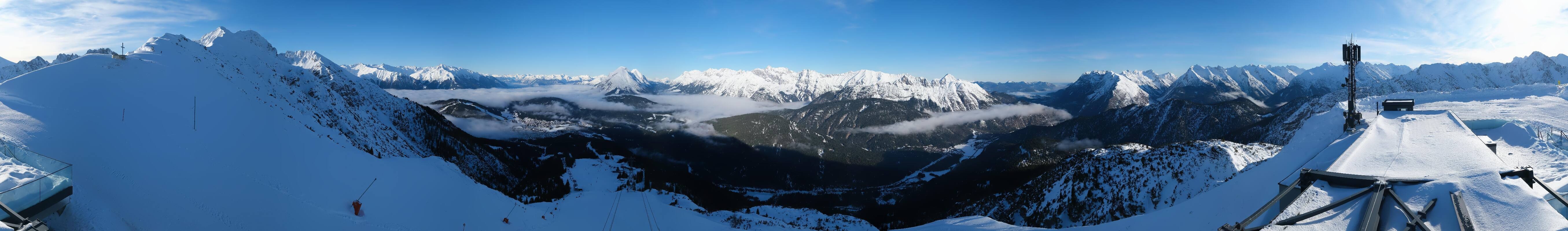 Archiv Foto Webcam Seefeld Rosshütte - Bergstation Seefelder Joch