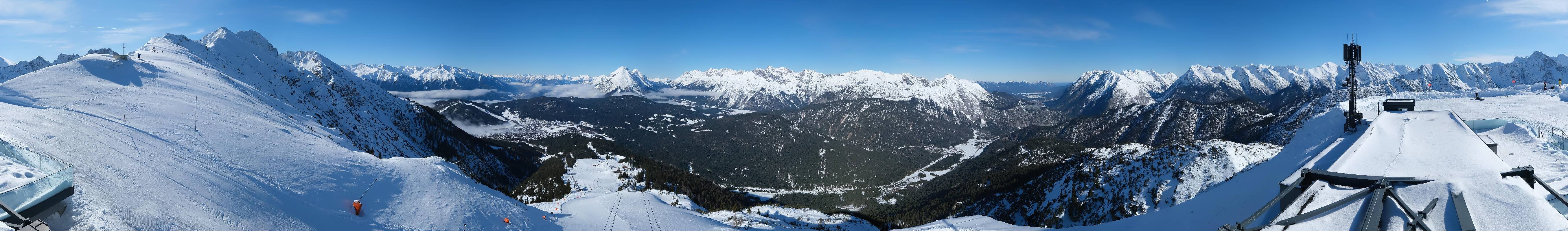 Archiv Foto Webcam Seefeld Rosshütte - Bergstation Seefelder Joch