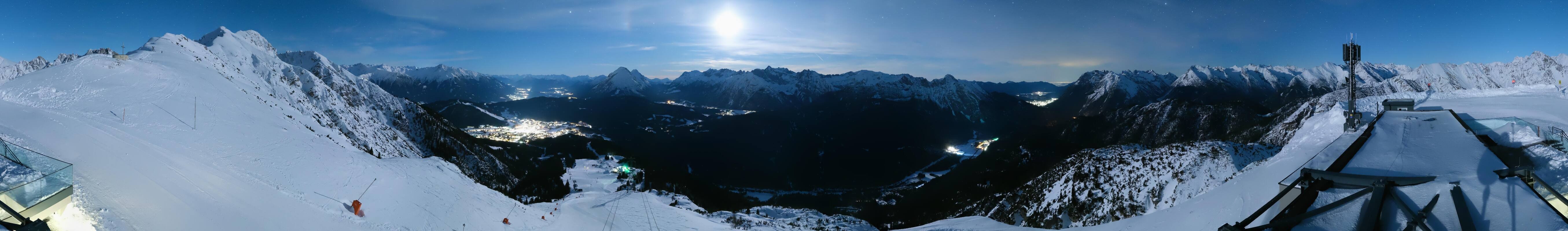 Archiv Foto Webcam Seefeld Rosshütte - Bergstation Seefelder Joch
