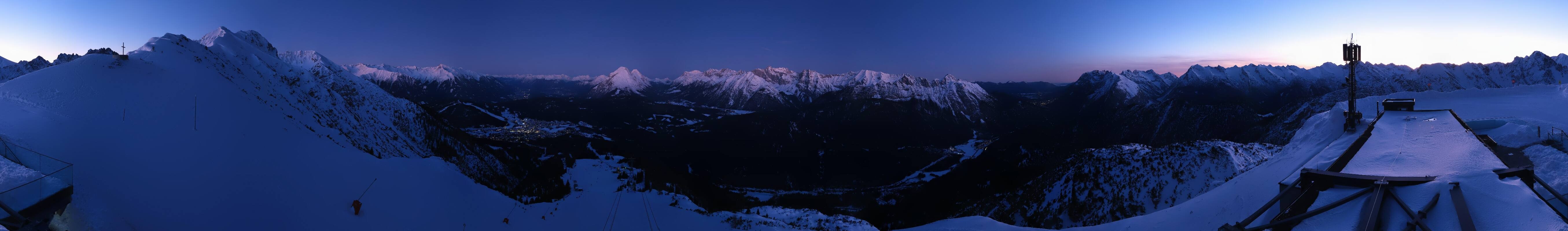 Archiv Foto Webcam Seefeld Rosshütte - Bergstation Seefelder Joch