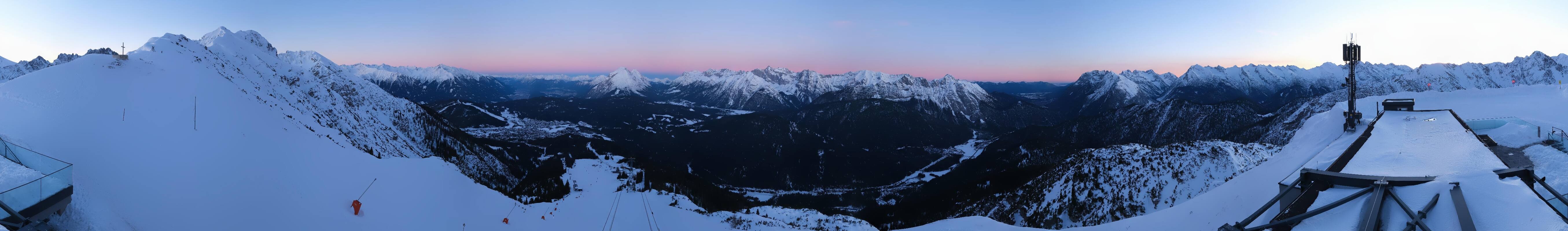 Archiv Foto Webcam Seefeld Rosshütte - Bergstation Seefelder Joch