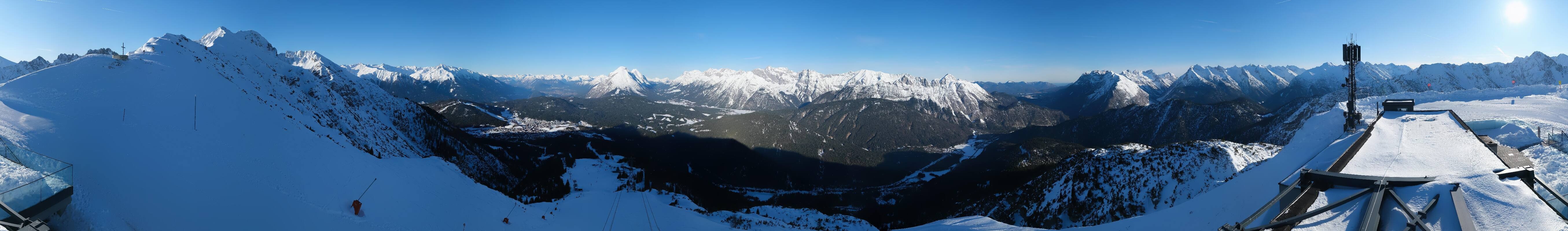 Archiv Foto Webcam Seefeld Rosshütte - Bergstation Seefelder Joch