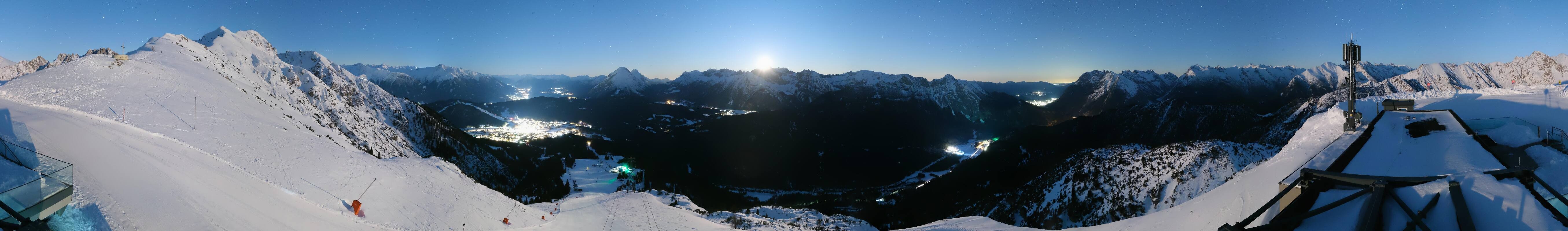 Archiv Foto Webcam Seefeld Rosshütte - Bergstation Seefelder Joch