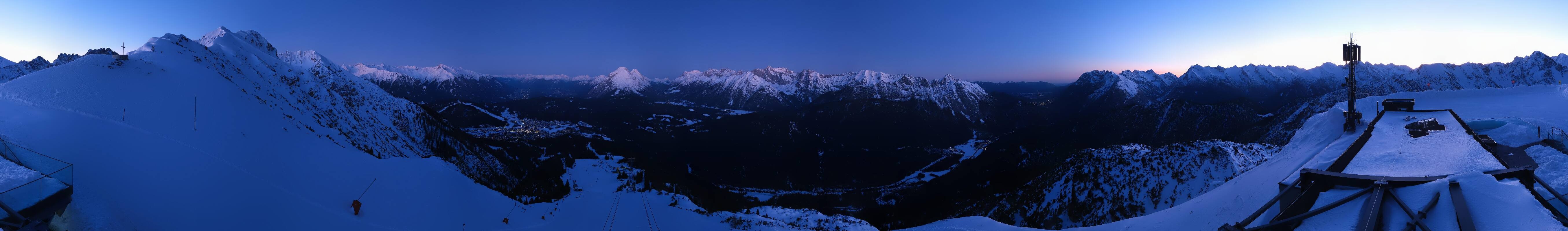 Archiv Foto Webcam Seefeld Rosshütte - Bergstation Seefelder Joch