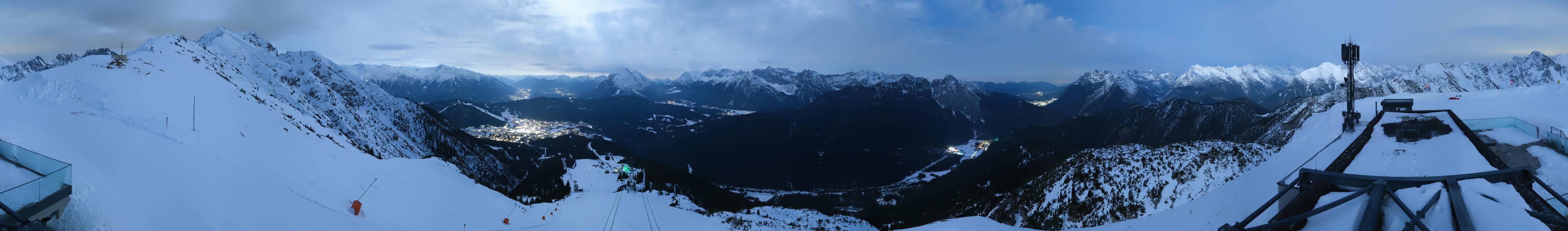 Archiv Foto Webcam Seefeld Rosshütte - Bergstation Seefelder Joch