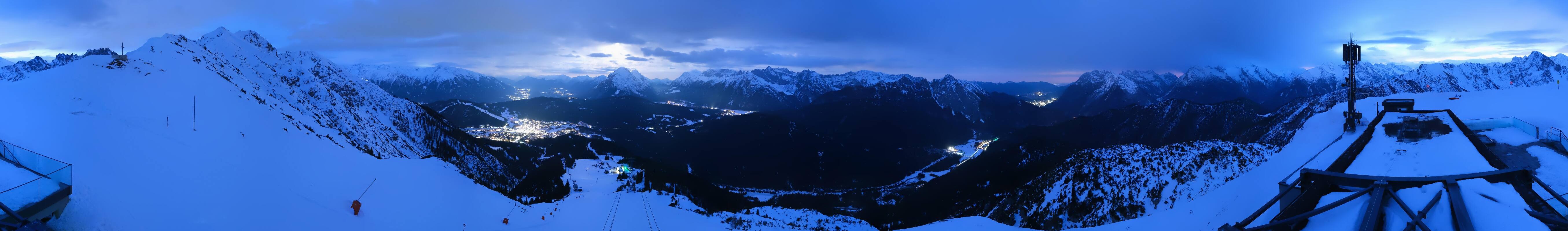 Archiv Foto Webcam Seefeld Rosshütte - Bergstation Seefelder Joch