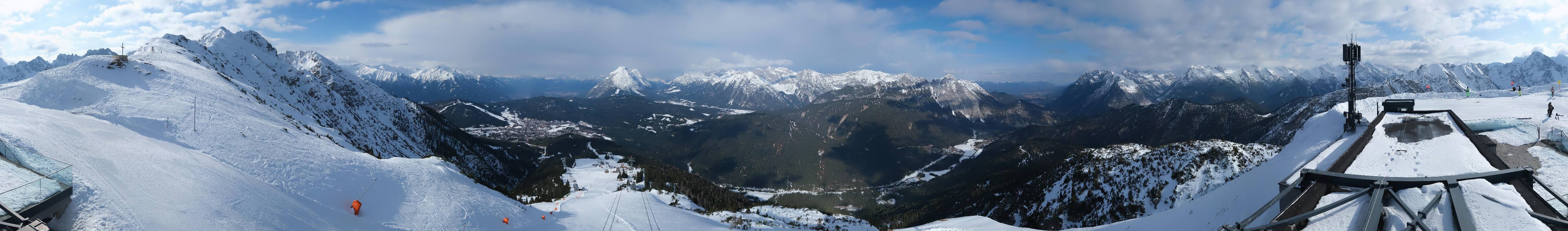 Archiv Foto Webcam Seefeld Rosshütte - Bergstation Seefelder Joch