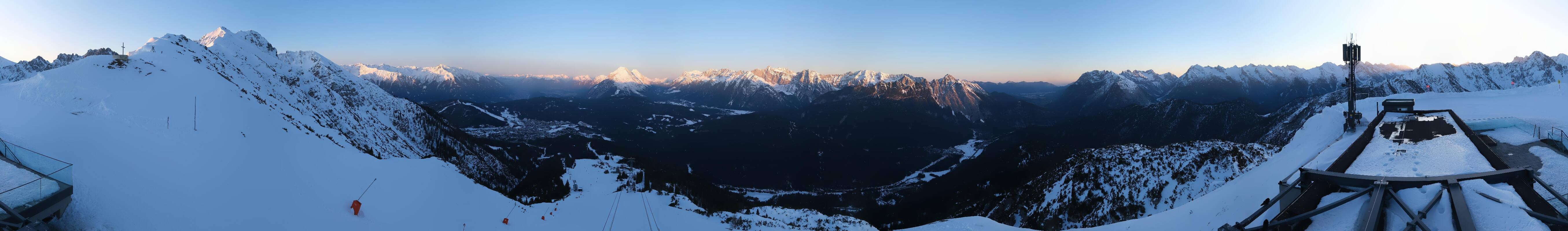 Archiv Foto Webcam Seefeld Rosshütte - Bergstation Seefelder Joch