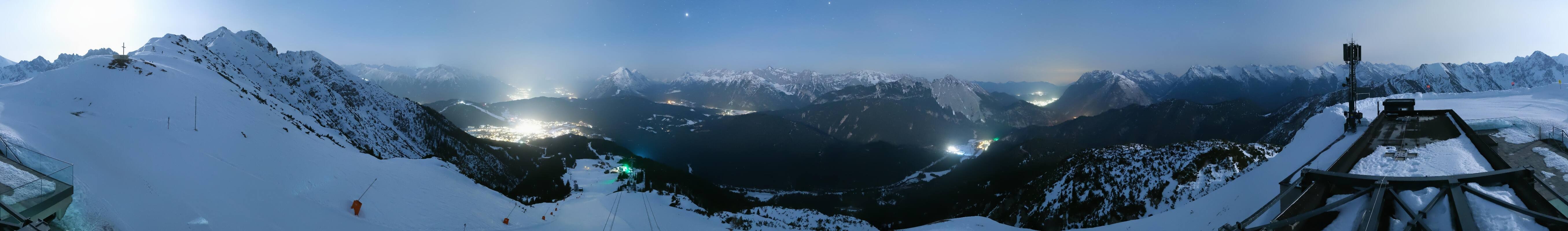 Archiv Foto Webcam Seefeld Rosshütte - Bergstation Seefelder Joch