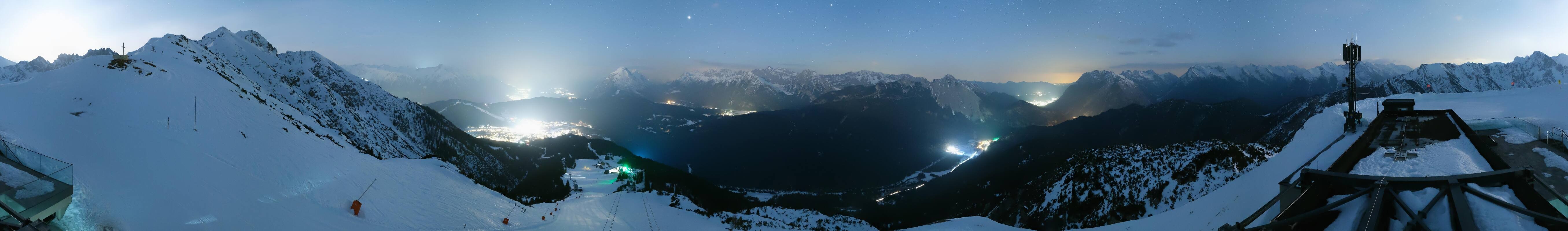 Archiv Foto Webcam Seefeld Rosshütte - Bergstation Seefelder Joch
