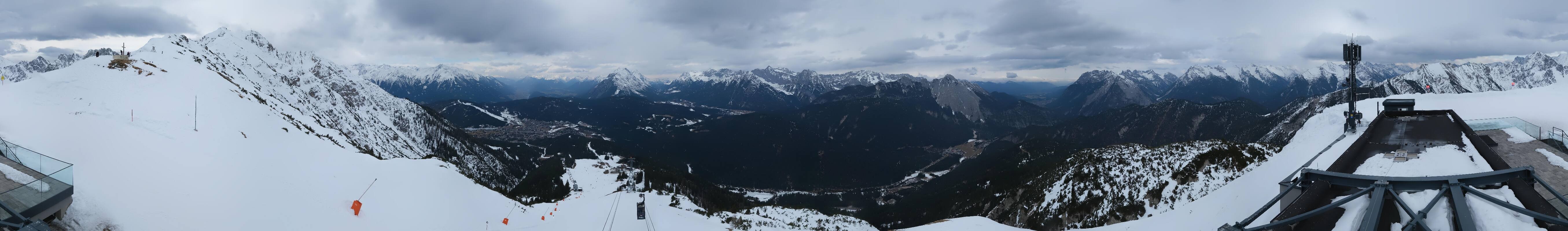 Archiv Foto Webcam Seefeld Rosshütte - Bergstation Seefelder Joch