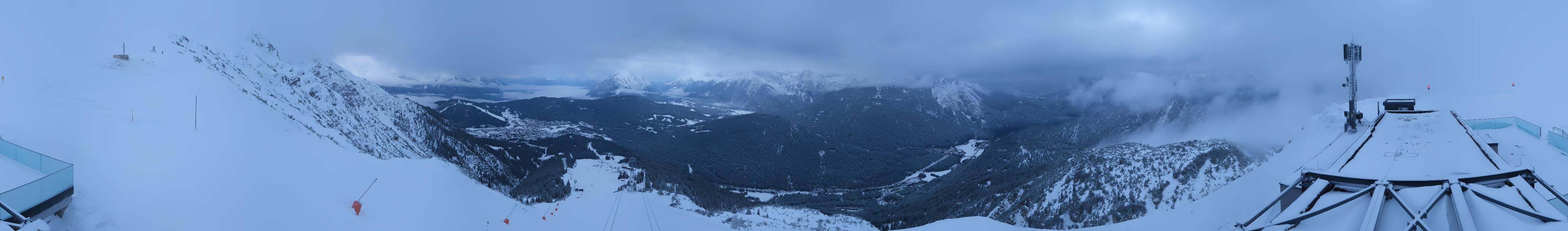 Archiv Foto Webcam Seefeld Rosshütte - Bergstation Seefelder Joch
