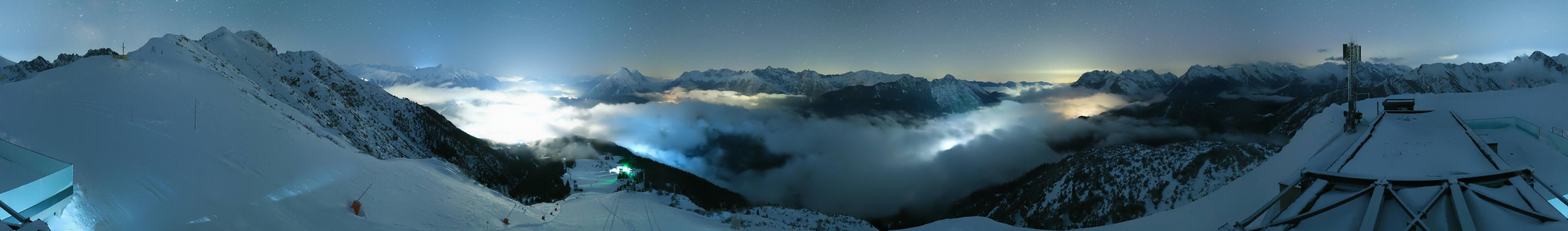 Archiv Foto Webcam Seefeld Rosshütte - Bergstation Seefelder Joch