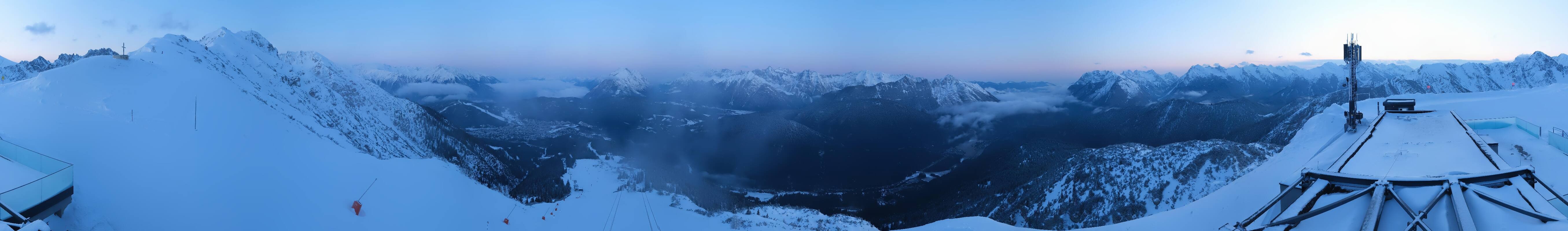 Archiv Foto Webcam Seefeld Rosshütte - Bergstation Seefelder Joch