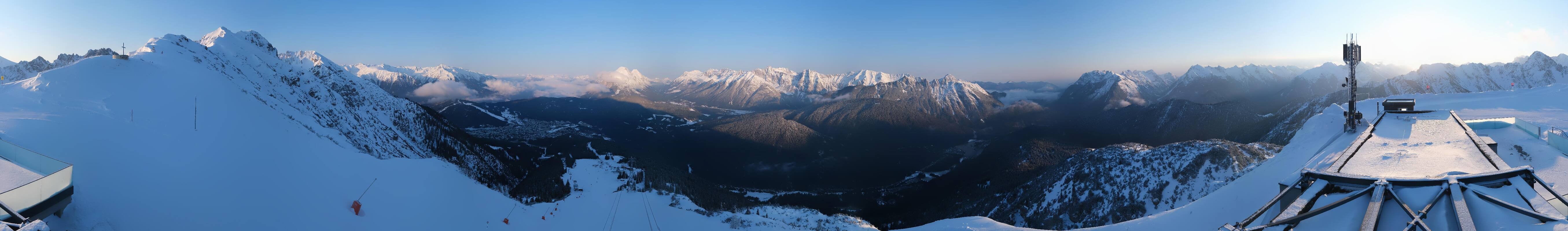 Archiv Foto Webcam Seefeld Rosshütte - Bergstation Seefelder Joch