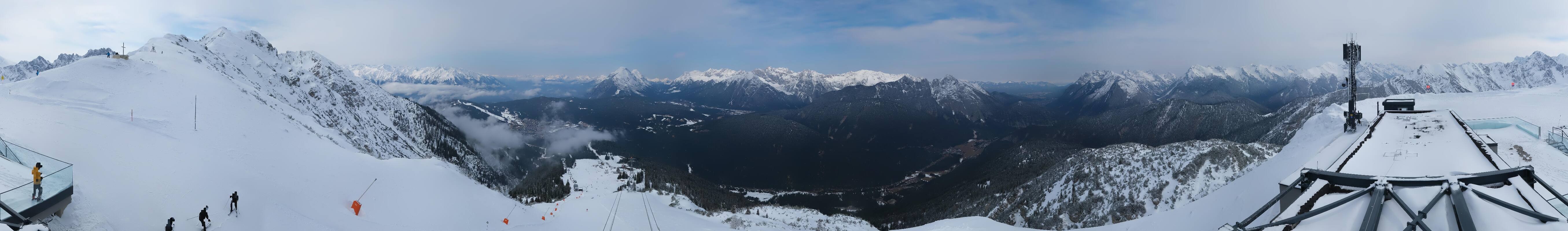 Archiv Foto Webcam Seefeld Rosshütte - Bergstation Seefelder Joch