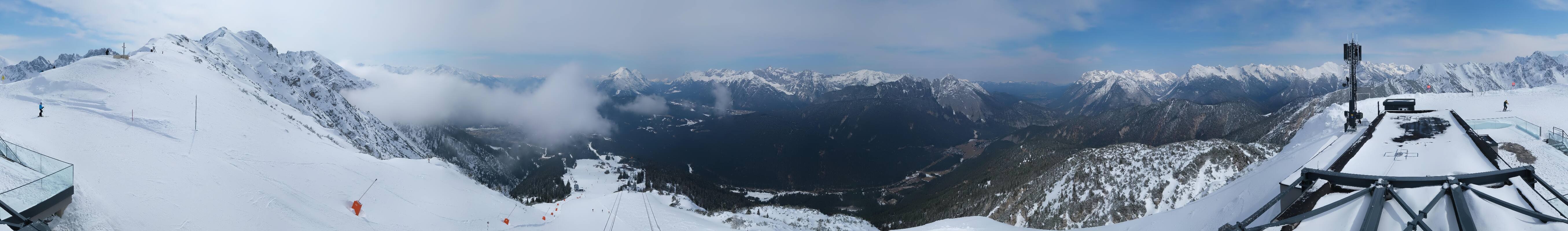 Archiv Foto Webcam Seefeld Rosshütte - Bergstation Seefelder Joch