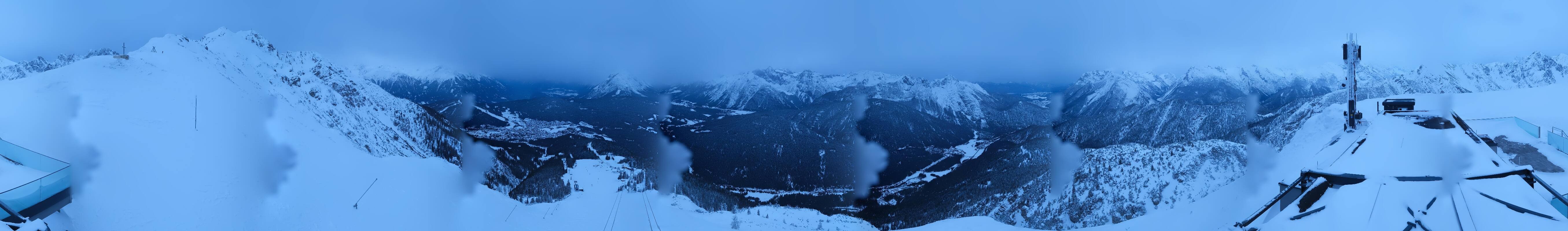 Archiv Foto Webcam Seefeld Rosshütte - Bergstation Seefelder Joch