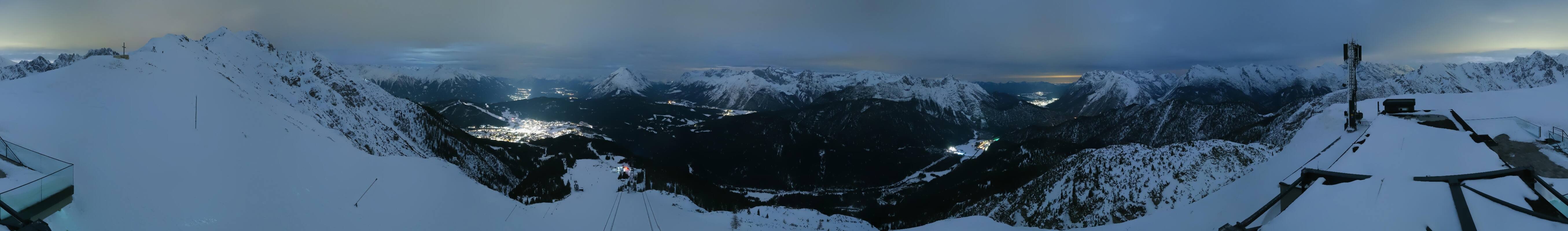 Archiv Foto Webcam Seefeld Rosshütte - Bergstation Seefelder Joch