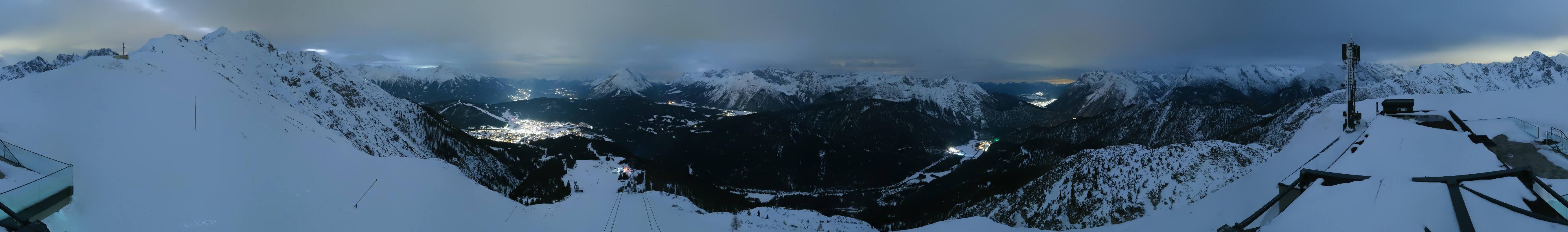 Archiv Foto Webcam Seefeld Rosshütte - Bergstation Seefelder Joch