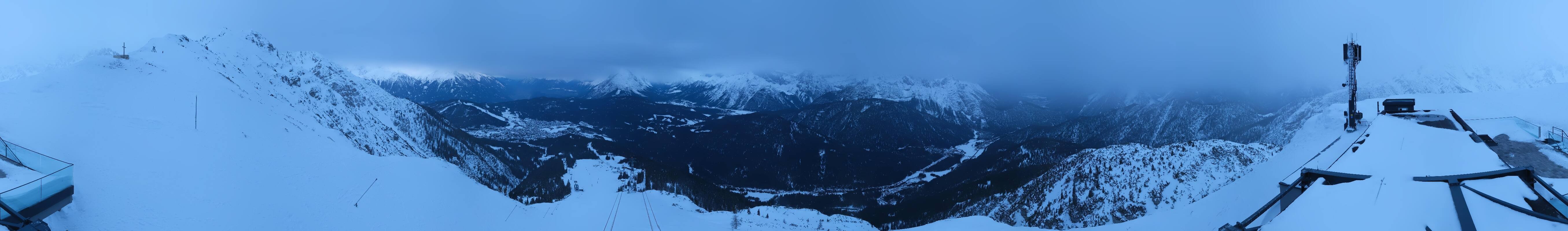 Archiv Foto Webcam Seefeld Rosshütte - Bergstation Seefelder Joch