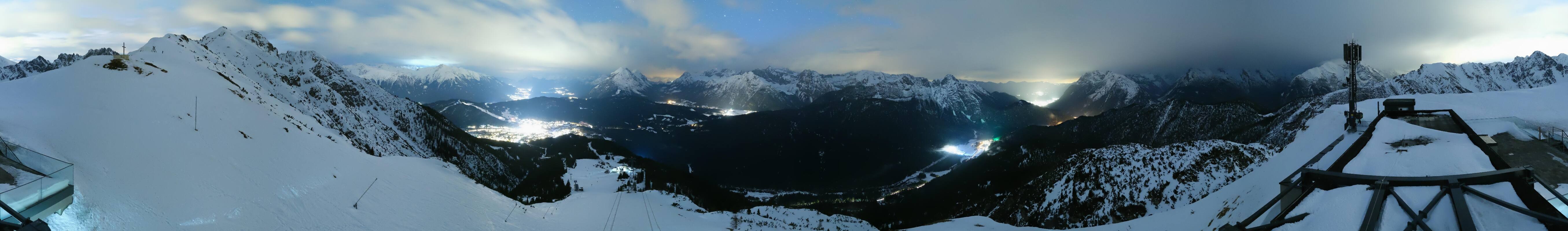 Archiv Foto Webcam Seefeld Rosshütte - Bergstation Seefelder Joch
