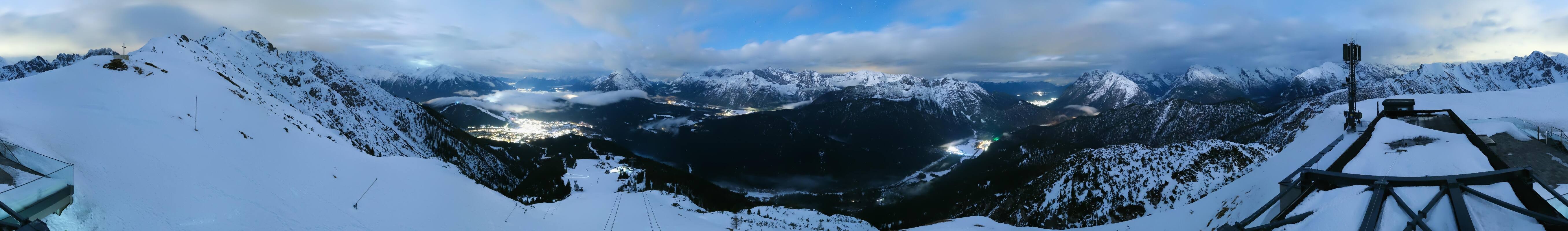 Archiv Foto Webcam Seefeld Rosshütte - Bergstation Seefelder Joch