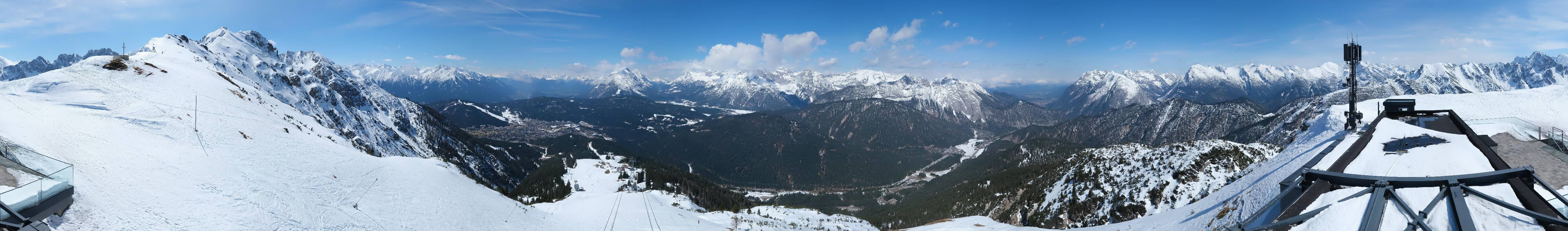 Archiv Foto Webcam Seefeld Rosshütte - Bergstation Seefelder Joch