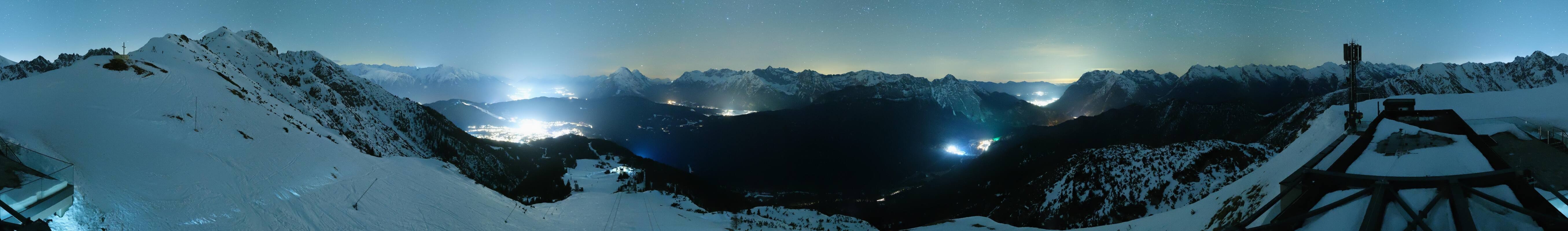 Archiv Foto Webcam Seefeld Rosshütte - Bergstation Seefelder Joch