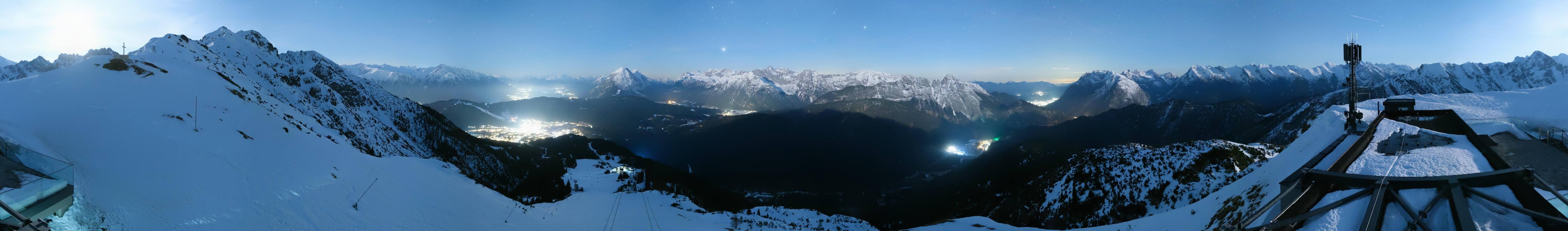 Archiv Foto Webcam Seefeld Rosshütte - Bergstation Seefelder Joch