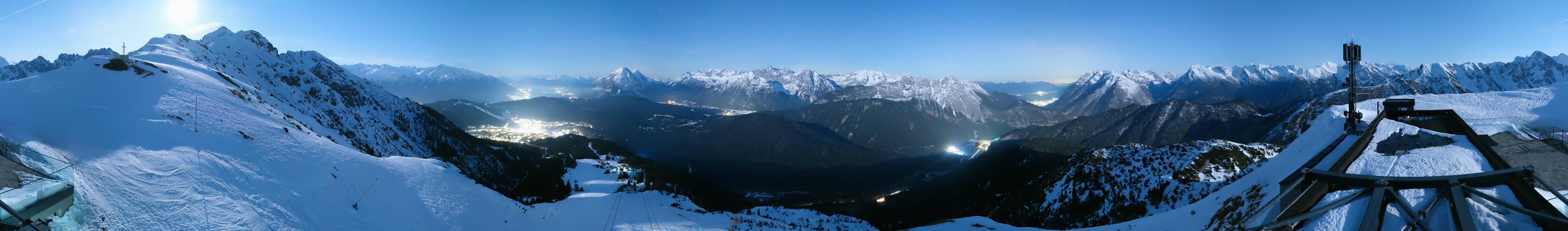 Archiv Foto Webcam Seefeld Rosshütte - Bergstation Seefelder Joch