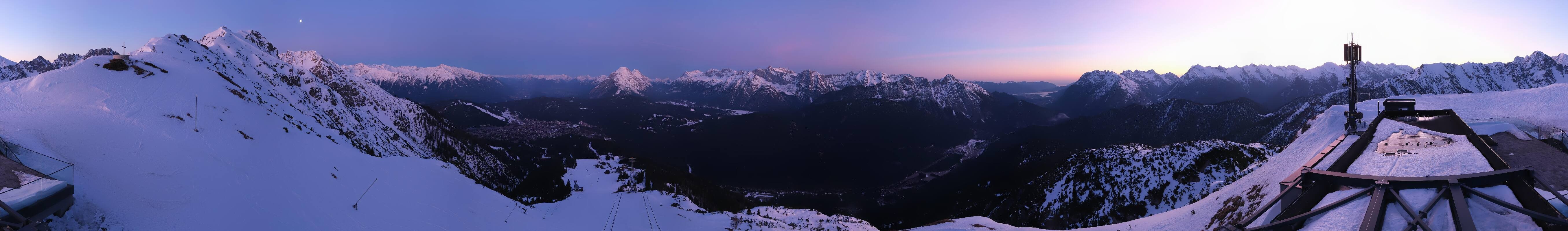 Archiv Foto Webcam Seefeld Rosshütte - Bergstation Seefelder Joch