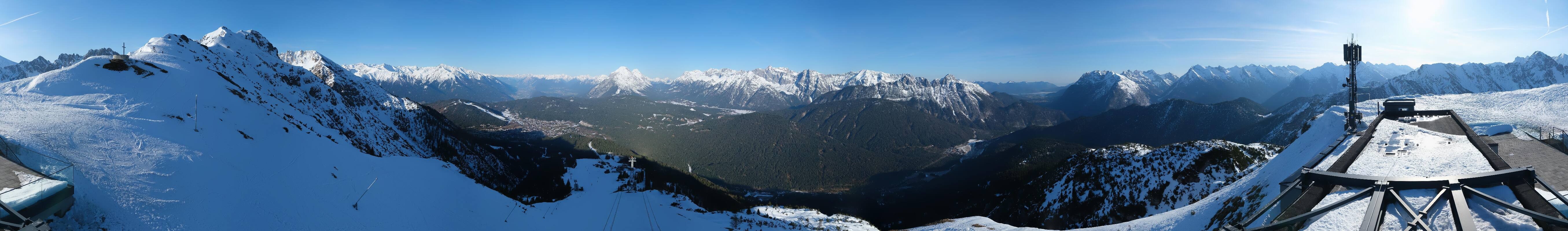 Archiv Foto Webcam Seefeld Rosshütte - Bergstation Seefelder Joch