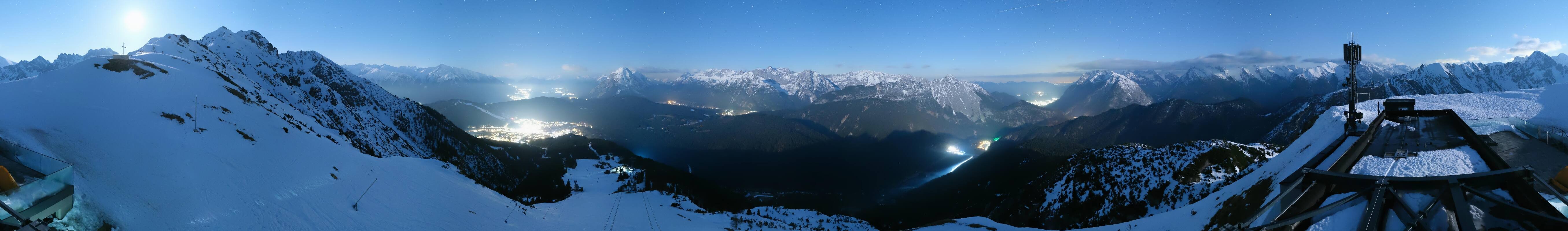 Archiv Foto Webcam Seefeld Rosshütte - Bergstation Seefelder Joch