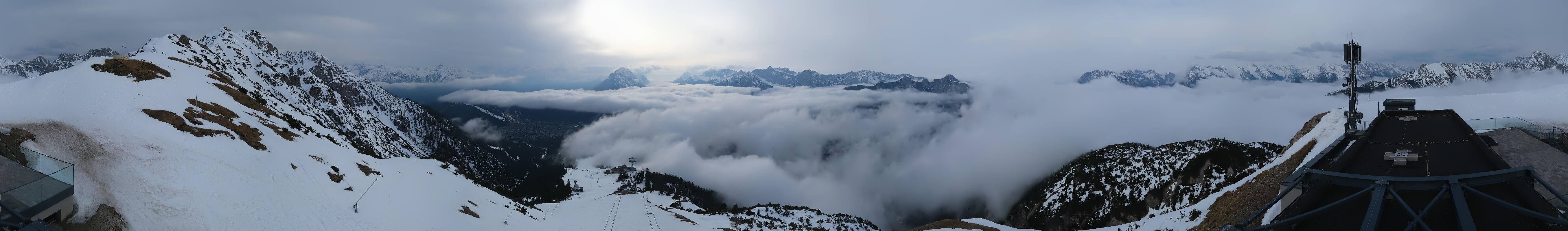 Archiv Foto Webcam Seefeld Rosshütte - Bergstation Seefelder Joch